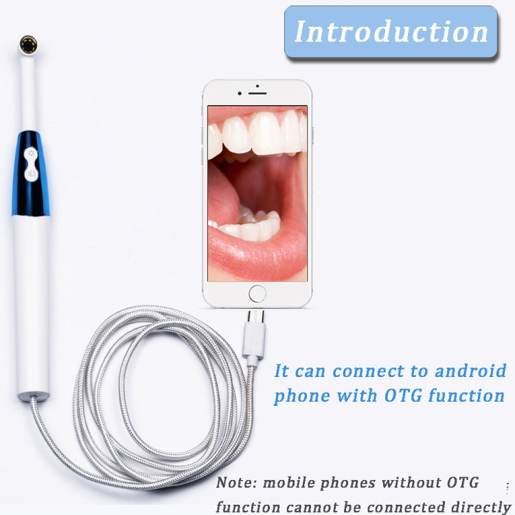 Y602 4.3 inch Portable Video USB Stomatoscope Dental Camera Mouth Mirror