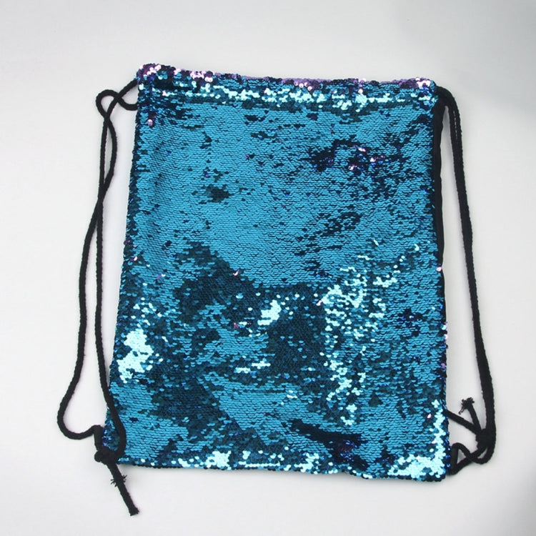 Mermaid Glittering Sequin Drawstring Sports Backpack Shoulder Bag