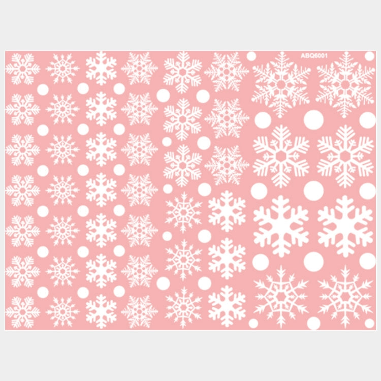 Snowflake Pattern Living Room Window Glass Door Removable Christmas Wall Sticker Decoration