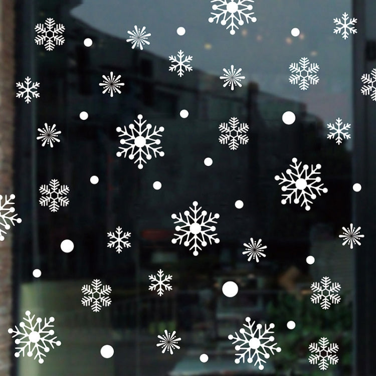 Snowflake Pattern Living Room Window Glass Door Removable Christmas Wall Sticker Decoration