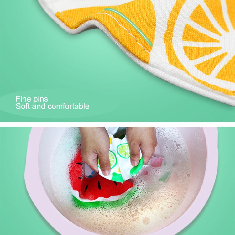 Balcherlam Baby 360 Degree Ratation Fruits Pattern Eating Bib, Size: 28*28cm, Random Style Delivery