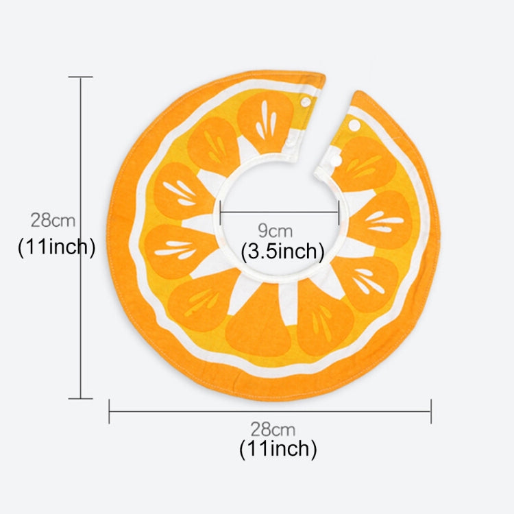 Balcherlam Baby 360 Degree Ratation Fruits Pattern Eating Bib, Size: 28*28cm, Random Style Delivery