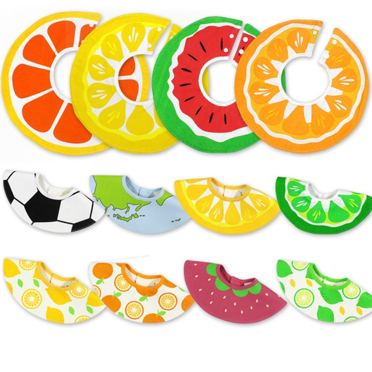Balcherlam Baby 360 Degree Ratation Fruits Pattern Eating Bib, Size: 28*28cm, Random Style Delivery