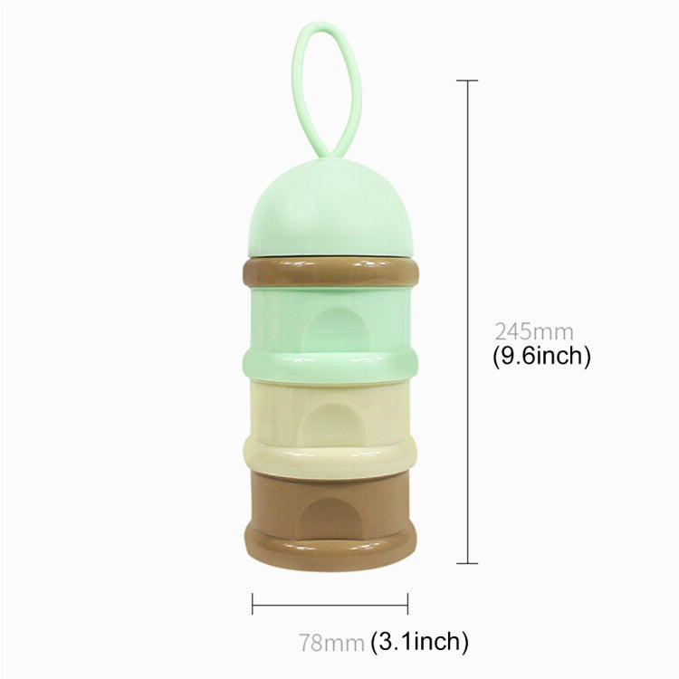 Balcherlam Portable Independent Layered Colorful Three Layers Milk Container, Random Color Delivery