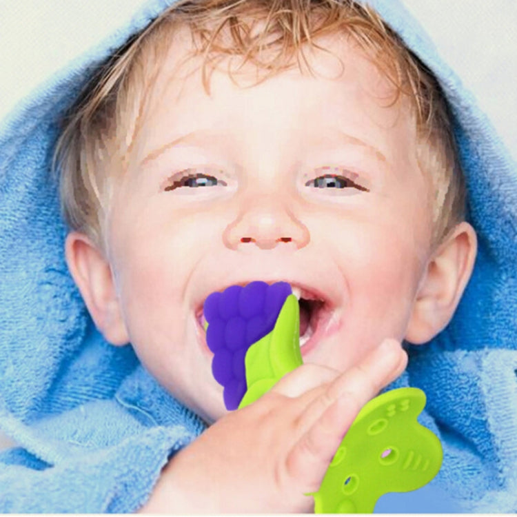 Balcherlam Baby Stereoscopic Fruits Shape Silicone Teether, Random Color Delivery
