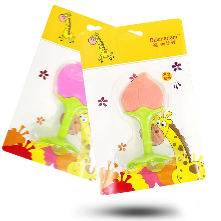 Balcherlam Baby Stereoscopic Fruits Shape Silicone Teether, Random Color Delivery