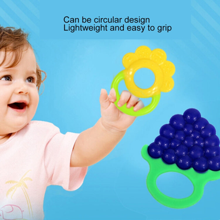 Balcherlam Baby Fruits Shape Silicone Soft Teether, Random Color Delivery