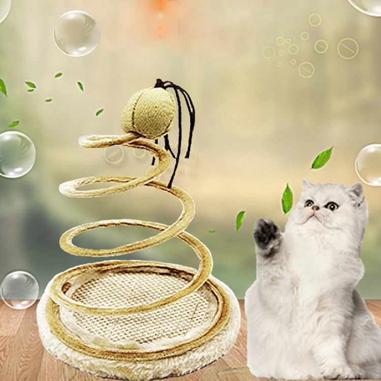 Fashion Plush Spring Plate Interaction Cat Toys, Pet Toys,Random Style Delivery