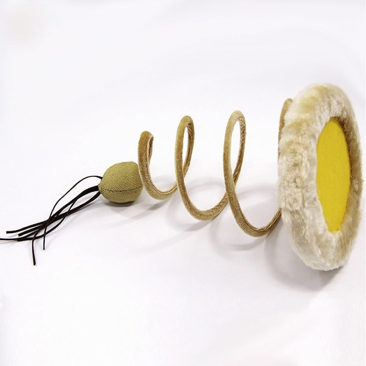 Fashion Plush Spring Plate Interaction Cat Toys, Pet Toys,Random Style Delivery