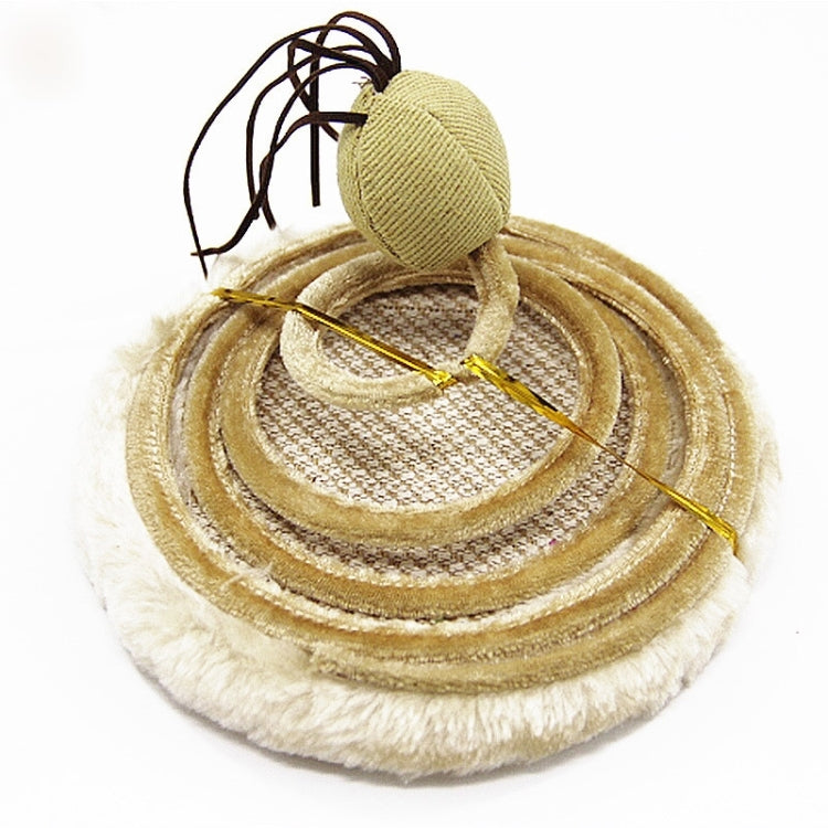 Fashion Plush Spring Plate Interaction Cat Toys, Pet Toys,Random Style Delivery