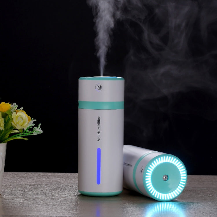 M1 2W USB Charging Portable Bottle Design Aromatherapy Humidifier with LED Colorful Light for Car / Home / Office, Water Tank Capacity: 240ml, DC 5V