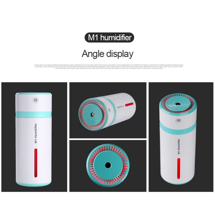 M1 2W USB Charging Portable Bottle Design Aromatherapy Humidifier with LED Colorful Light for Car / Home / Office, Water Tank Capacity: 240ml, DC 5V