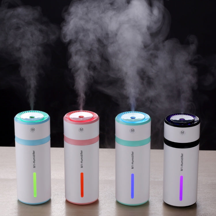 M1 2W USB Charging Portable Bottle Design Aromatherapy Humidifier with LED Colorful Light for Car / Home / Office, Water Tank Capacity: 240ml, DC 5V