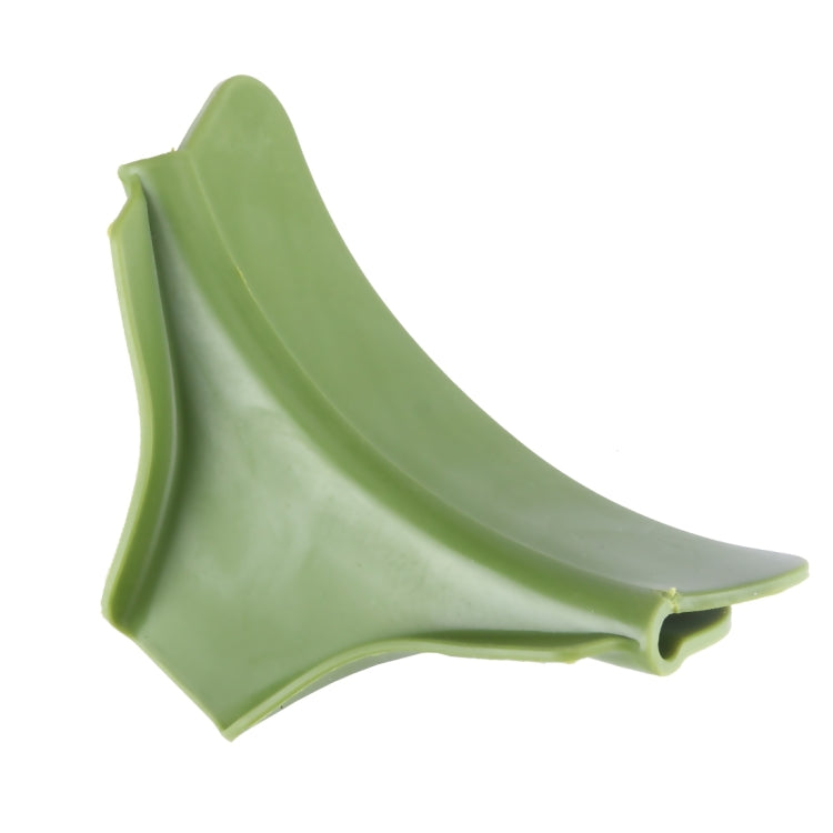 2 PCS Silicone Anti Spill Liquid Funnel Pots and Pans Round Mouth Edge Diverter(Green)