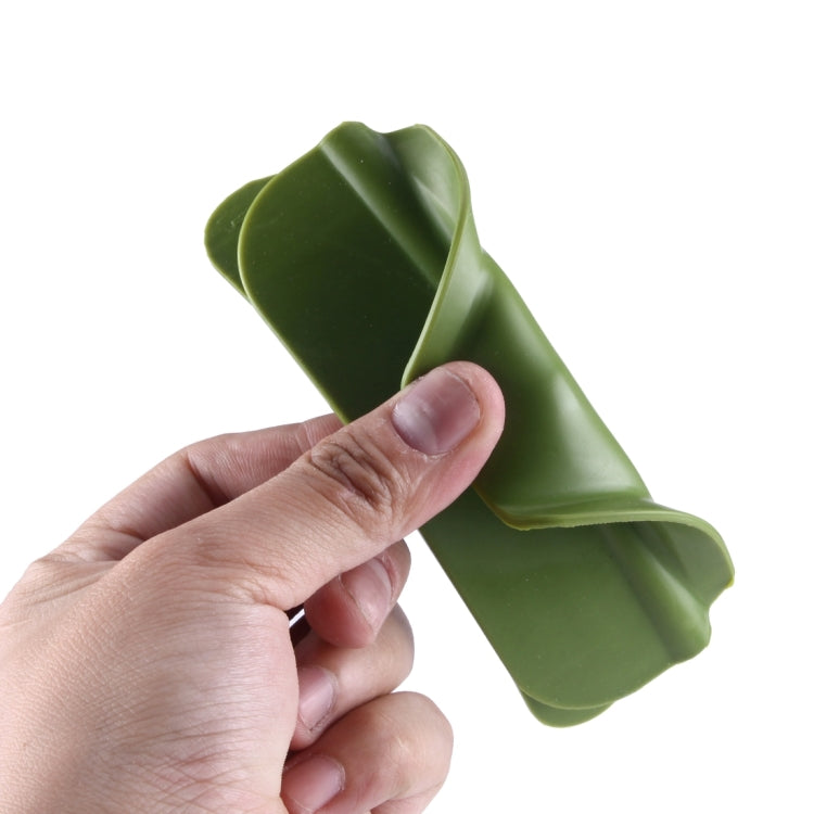 2 PCS Silicone Anti Spill Liquid Funnel Pots and Pans Round Mouth Edge Diverter(Green)
