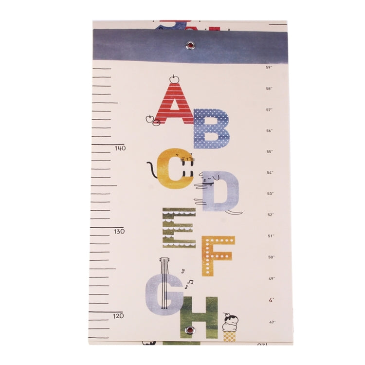 Letters Pattern Removable Folding Growth Charts Wall Sticker