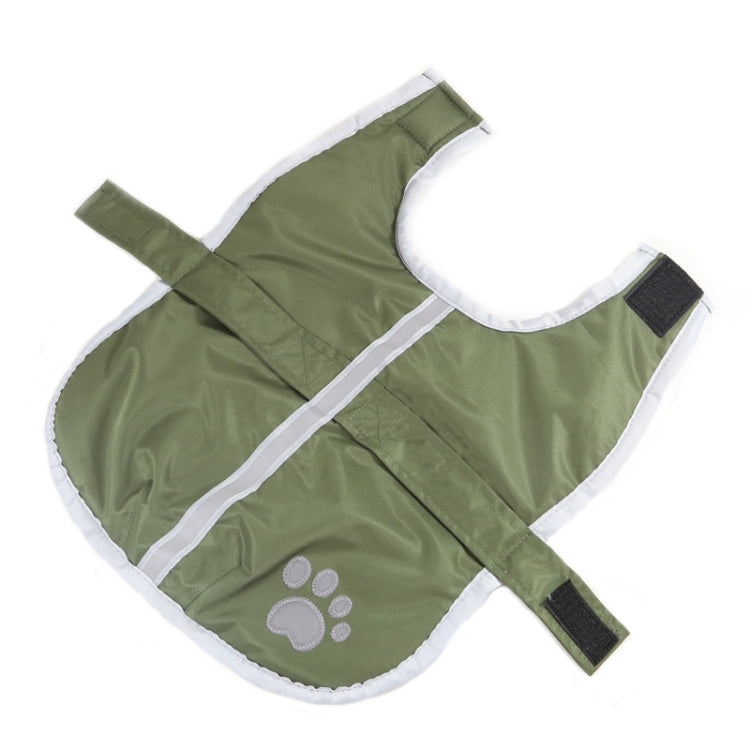 New Autumn and Winter Style Pet Dogs Cotton Garment with Reflective Tape,Size: S, Bust: 38-43cm, Neck: 26-31cm