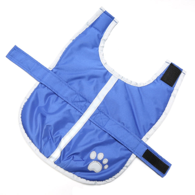 New Autumn and Winter Style Pet Dogs Cotton Garment with Reflective Tape,Size: M, Bust: 52-59cm, Neck: 32-37cm