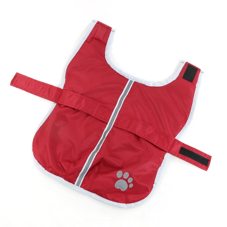 New Autumn and Winter Style Pet Dogs Cotton Garment with Reflective Tape,Size: M, Bust: 52-59cm, Neck: 32-37cm