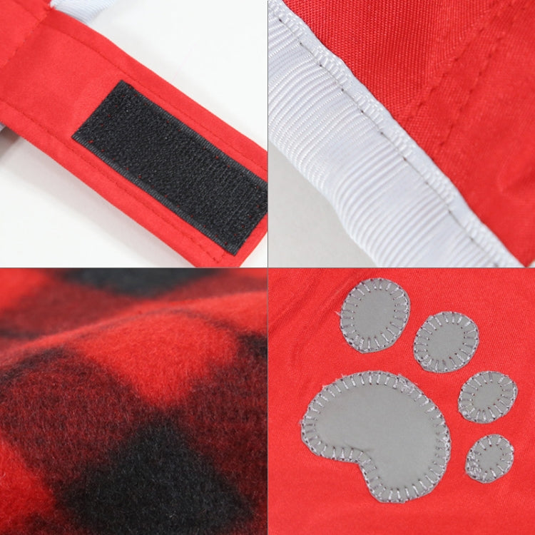 New Autumn and Winter Style Golden Retriever Labrador Huge Pet Dog Cotton Garment with Reflective Tape,Size: L, Bust: 64-72cm, Neck: 39-44cm