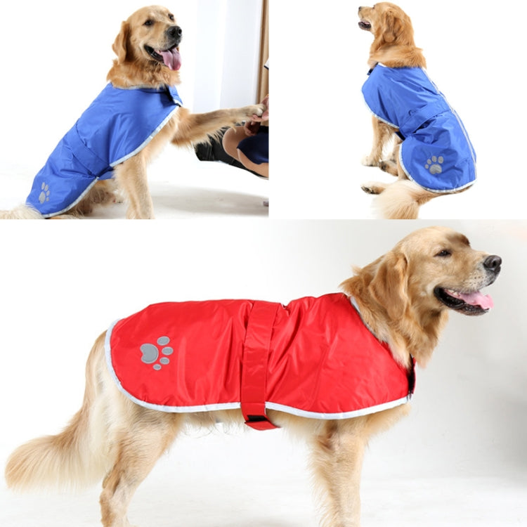 New Autumn and Winter Style Golden Retriever Labrador Huge Pet Dog Cotton Garment with Reflective Tape,Size: XL, Bust: 76-84cm, Neck: 47-52cm