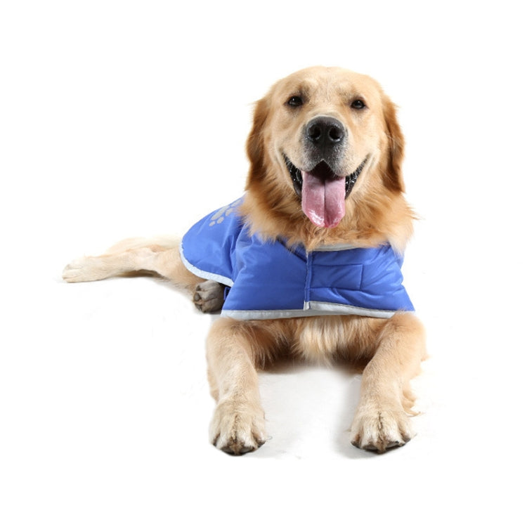 New Autumn and Winter Style Golden Retriever Labrador Huge Pet Dog Cotton Garment with Reflective Tape,Size: XL, Bust: 76-84cm, Neck: 47-52cm