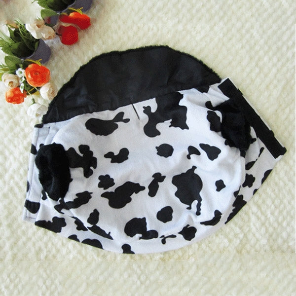 New Autumn and Winter Style Teddy Cow Pattern Pet Dog Cotton Garment Size: M, Bust: 52-59cm, Neck: 33-37cm
