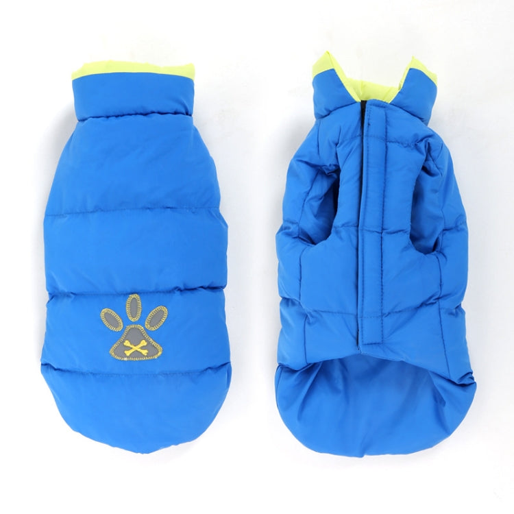 New Autumn and Winter Style Lovely Bone Pattern Pet Dog Reversible Cotton Garment Size:S, Bust: 38-43cm, Neck: 26-31cm