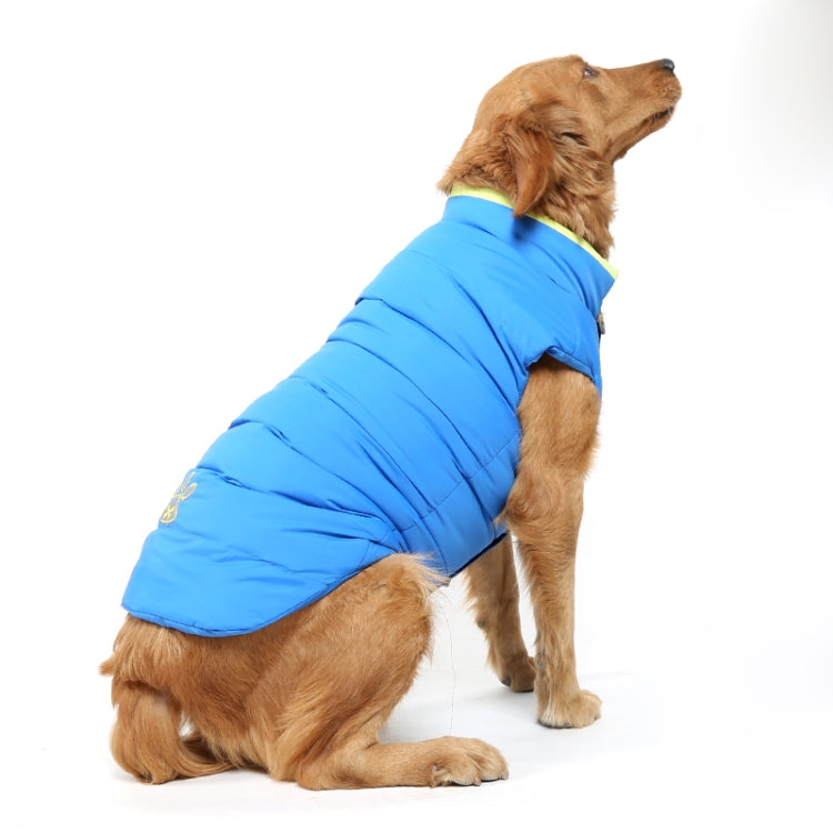 New Autumn and Winter Style Lovely Bone Pattern Pet Dog Reversible Cotton Garment Size:S, Bust: 38-43cm, Neck: 26-31cm