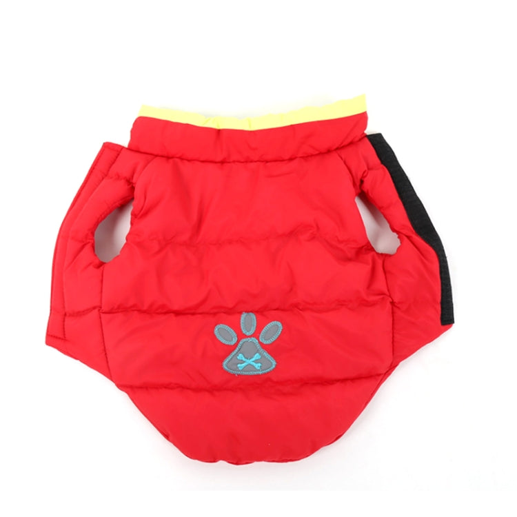 New Autumn and Winter Style Lovely Bone Pattern Pet Dog Reversible Cotton Garment Size:S, Bust: 38-43cm, Neck: 26-31cm