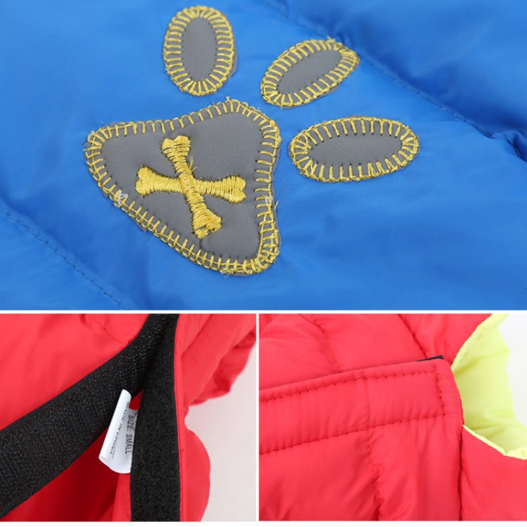New Autumn and Winter Style Lovely Bone Pattern Pet Dog Reversible Cotton Garment Size: M, Bust: 52-59cm, Neck: 33-37cm