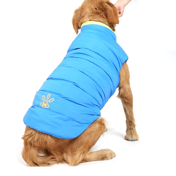 New Autumn and Winter Style Lovely Bone Pattern Pet Dog Reversible Cotton Garment Size: M, Bust: 52-59cm, Neck: 33-37cm