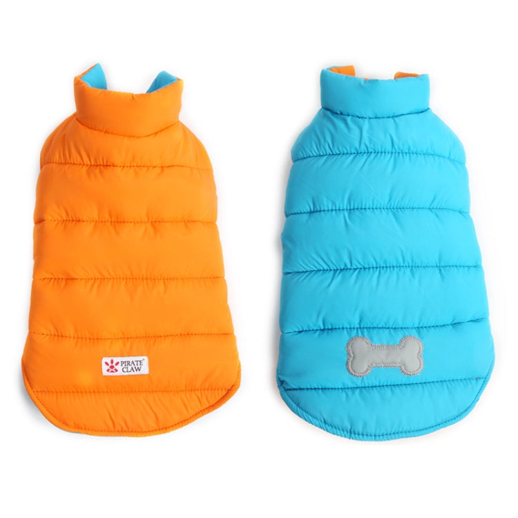 New Autumn and Winter Style Lovely Bone Pattern Pet Dog Reversible Cotton Garment Size: L, Bust: 64-72cm, Neck: 39-44cm