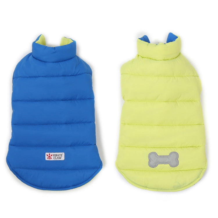 New Autumn and Winter Style Lovely Bone Pattern Pet Dog Reversible Cotton Garment Size: L, Bust: 64-72cm, Neck: 39-44cm