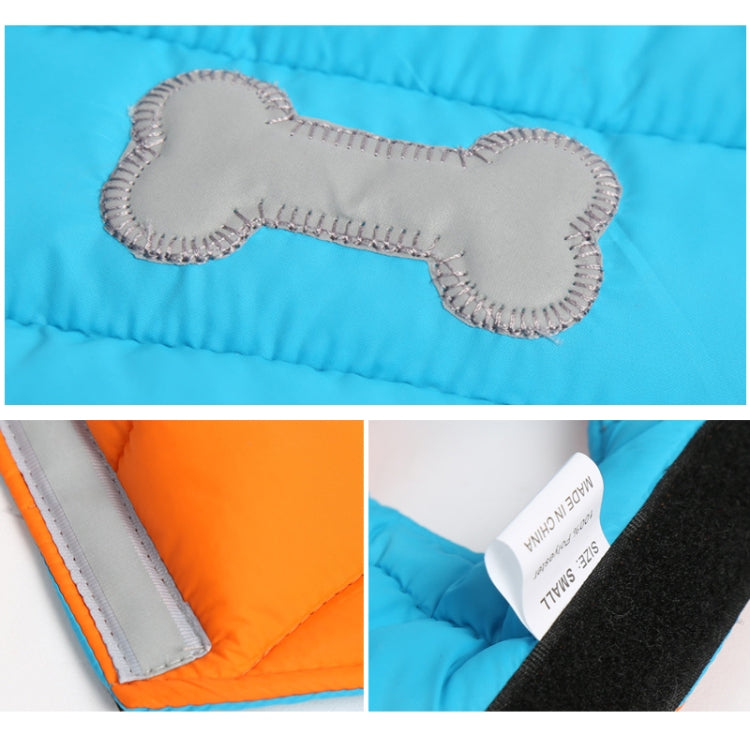 New Autumn and Winter Style Lovely Bone Pattern Pet Dog Reversible Cotton Garment Size: L, Bust: 64-72cm, Neck: 39-44cm