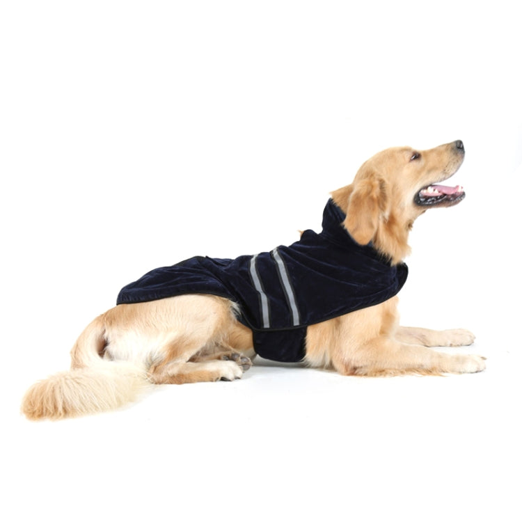New Autumn and Winter Style Golden Retriever Labrador Pet Dog Cotton Garment with Reflective Tape,Size: S, Bust: 38-43cm, Neck: 26-31cm