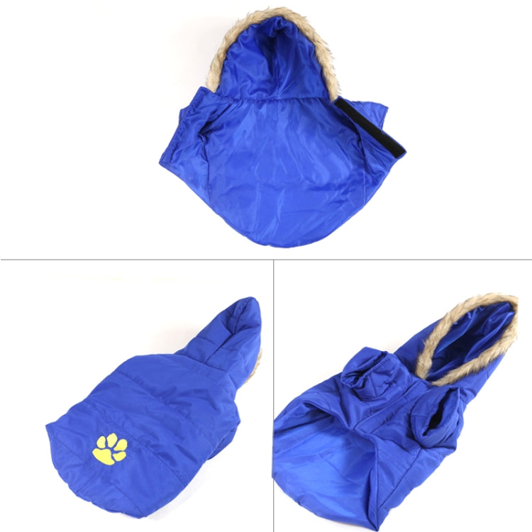New Autumn and Winter Style Pet Embroidered Dog Thicken Warm Cotton Garment Size: M, Bust: 52-59cm, Neck: 33-37cm