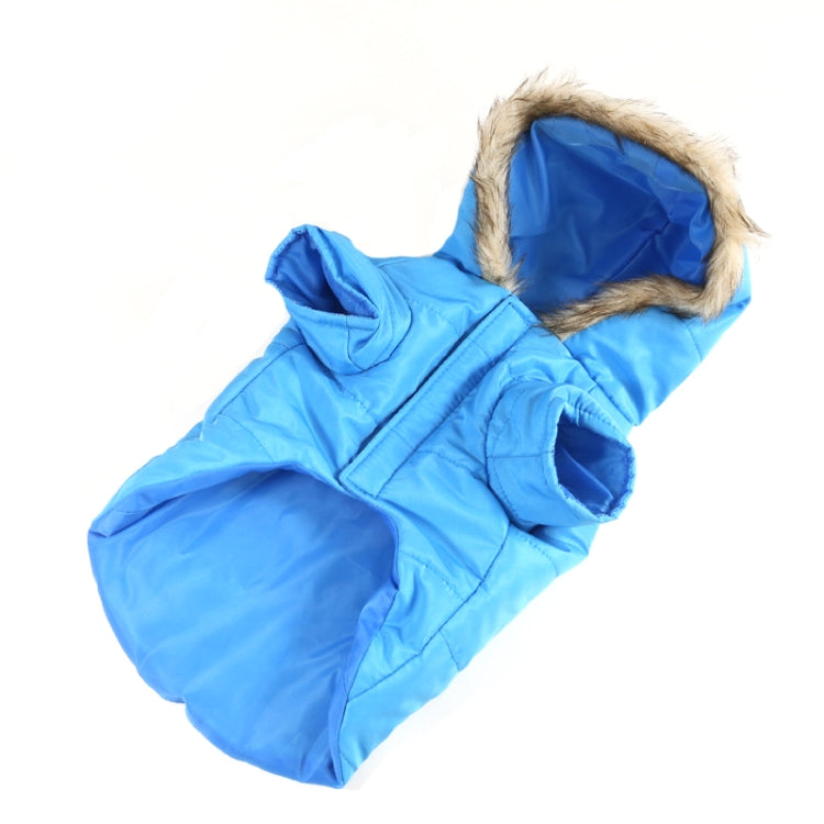 New Autumn and Winter Style Pet Embroidered Dog Thicken Warm Cotton Garment Size: M, Bust: 52-59cm, Neck: 33-37cm