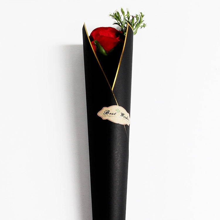 Single Flower Gift Bouquet Wrapping Paper DIY Manual Packaging Florist Paper, Size: 17*30*54cm