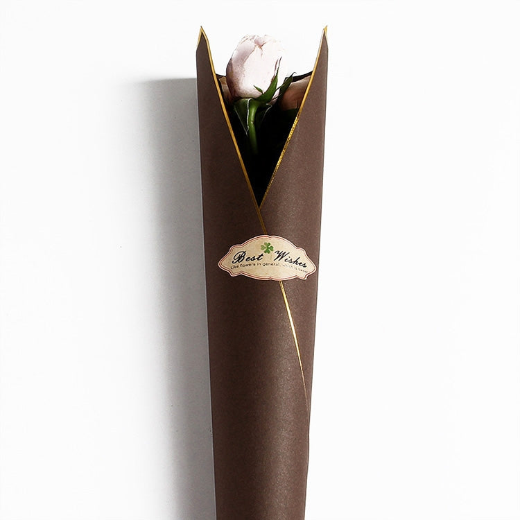 Single Flower Gift Bouquet Wrapping Paper DIY Manual Packaging Florist Paper, Size: 17*30*54cm