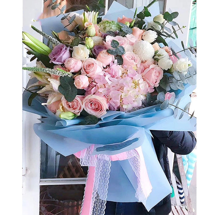 Exquisite Lace DIY Manual Bowknot Gift Bouquet Ribbons Flowers Packaging Ribands, Size: 3.0cm*50m, Random Color Delivery