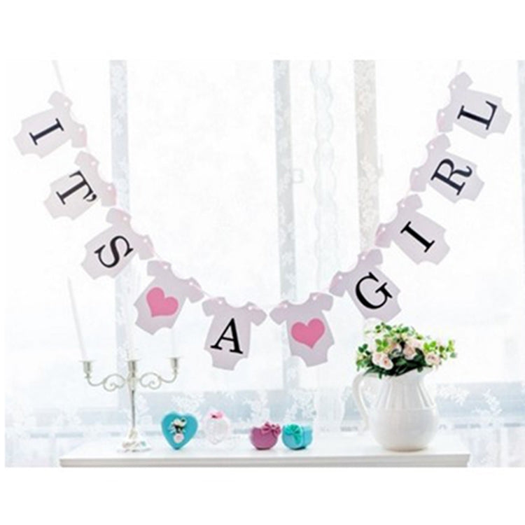 Craft Paper Baby Birthday Celebration Banner, Letter Style Birthday Banner Party Shooting Prop