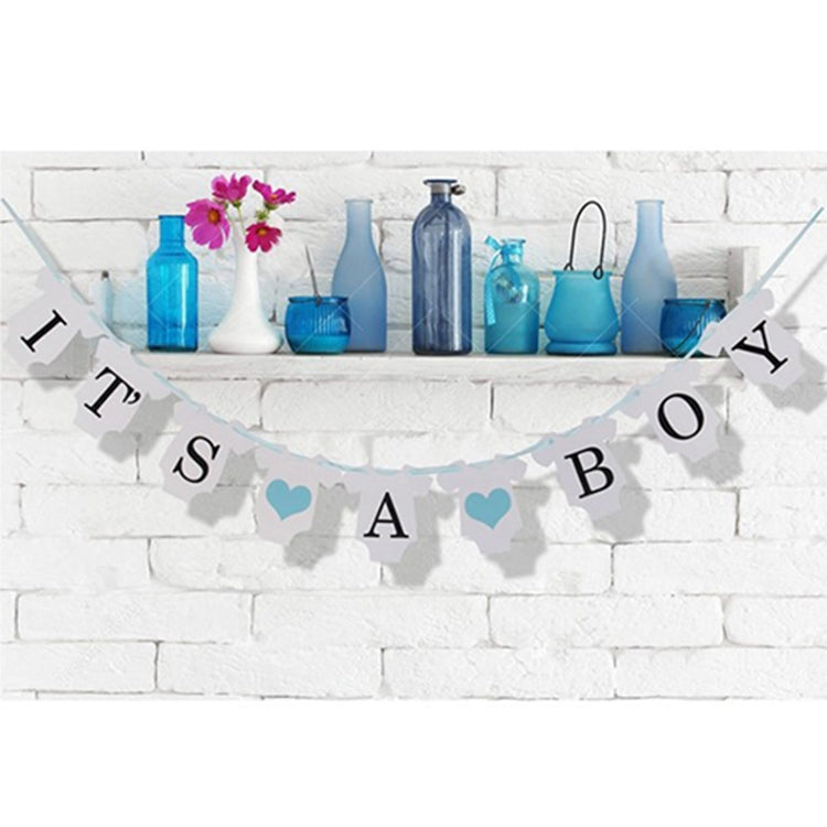 Craft Paper Baby Birthday Celebration Banner, Letter Style Birthday Banner Party Shooting Prop