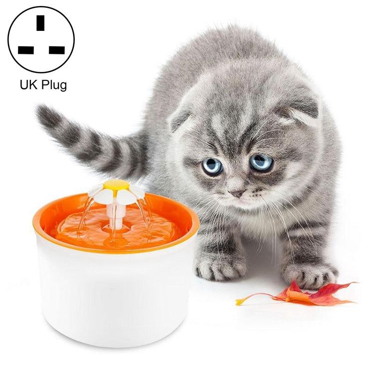 1.6L Automatic Electric Water Fountain Dog Cat Pet Drinker Bowl Drinking Fountain Dispenser, UK Plug