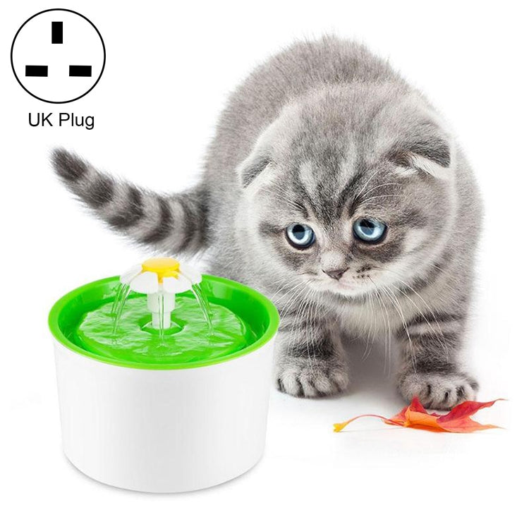 1.6L Automatic Electric Water Fountain Dog Cat Pet Drinker Bowl Drinking Fountain Dispenser, UK Plug