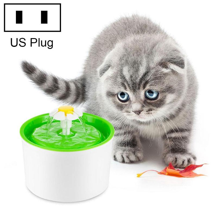 1.6L Automatic Electric Water Fountain Dog Cat Pet Drinker Bowl Drinking Fountain Dispenser, US Plug