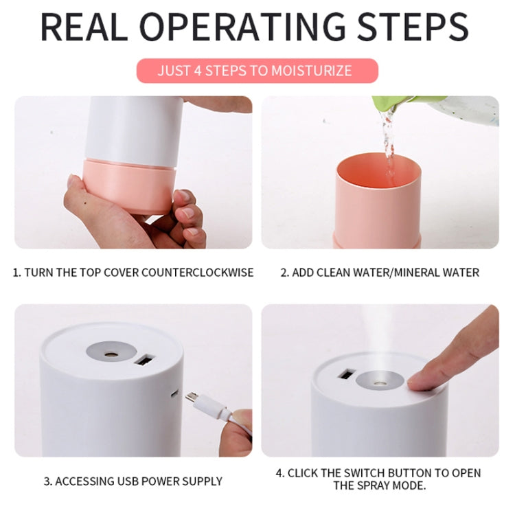 Multifunctional Household Vehicle Mute Air Humidifier Aromatherapy Machine Automatic Sprayer, Capacity: 320ml(Cyan)