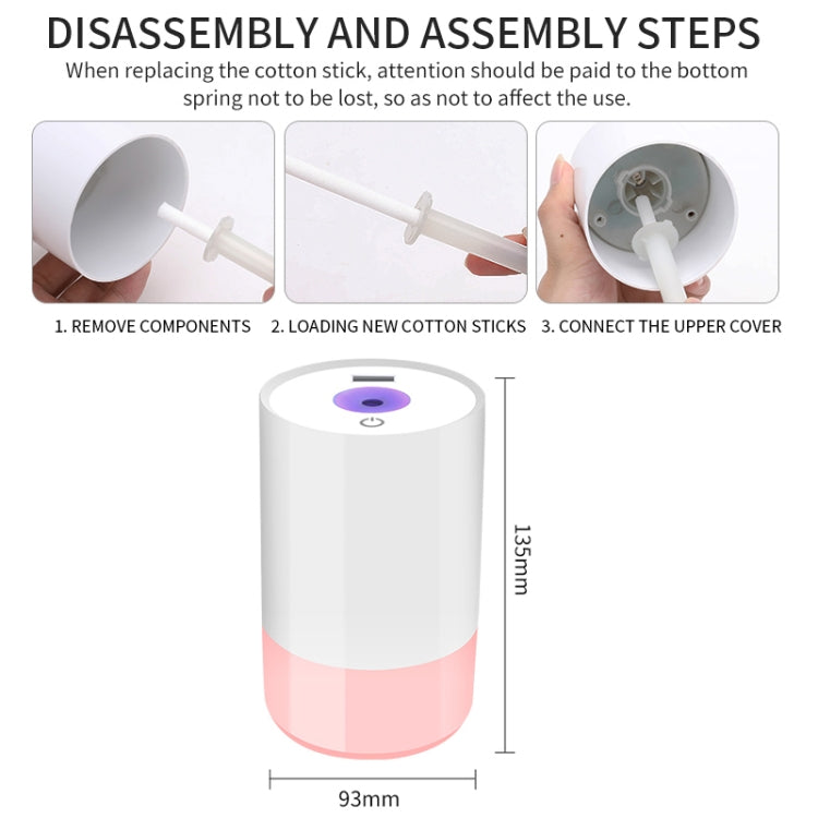 Multifunctional Household Vehicle Mute Air Humidifier Aromatherapy Machine Automatic Sprayer, Capacity: 320ml(Cyan)
