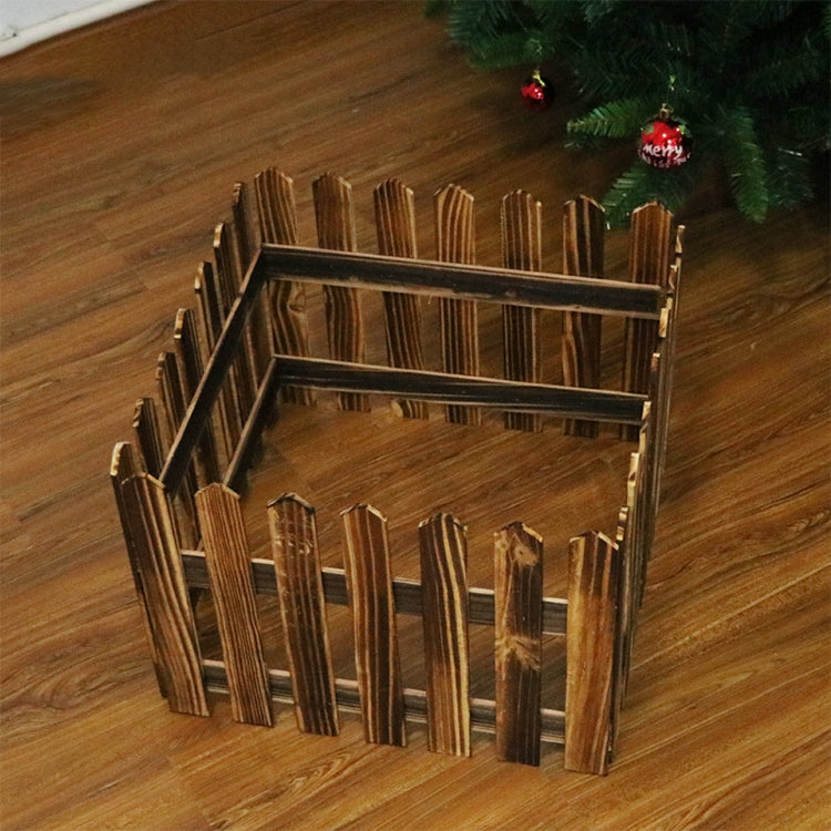 1.6m Christmas Tree Decoration Window Props Wooden Fence