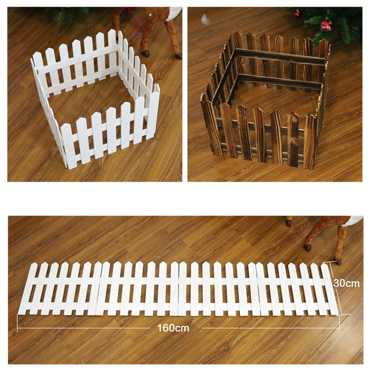 1.6m Christmas Tree Decoration Window Props Wooden Fence